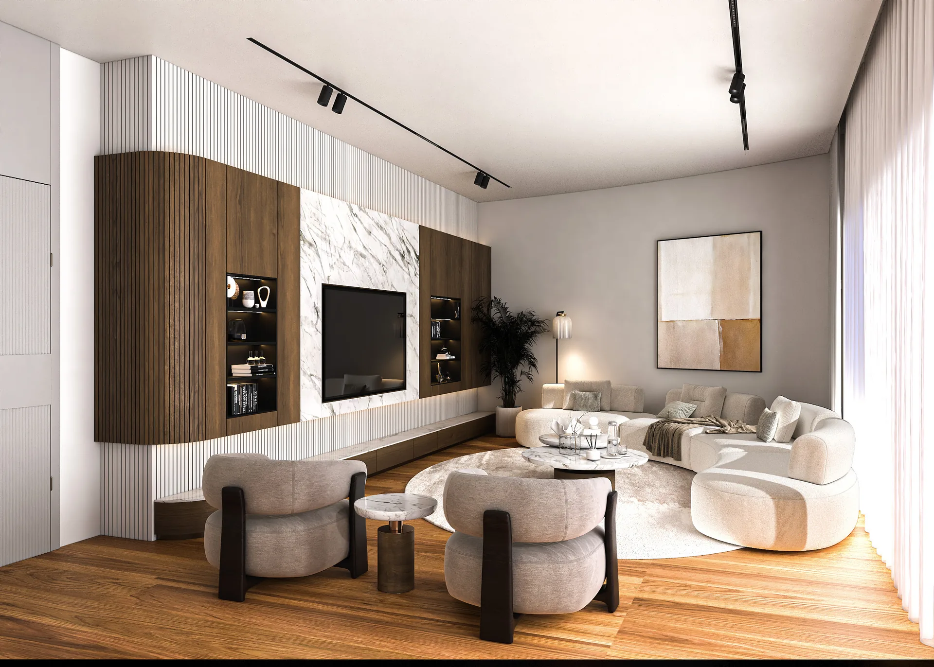 Curved TV & Entertainment Salon