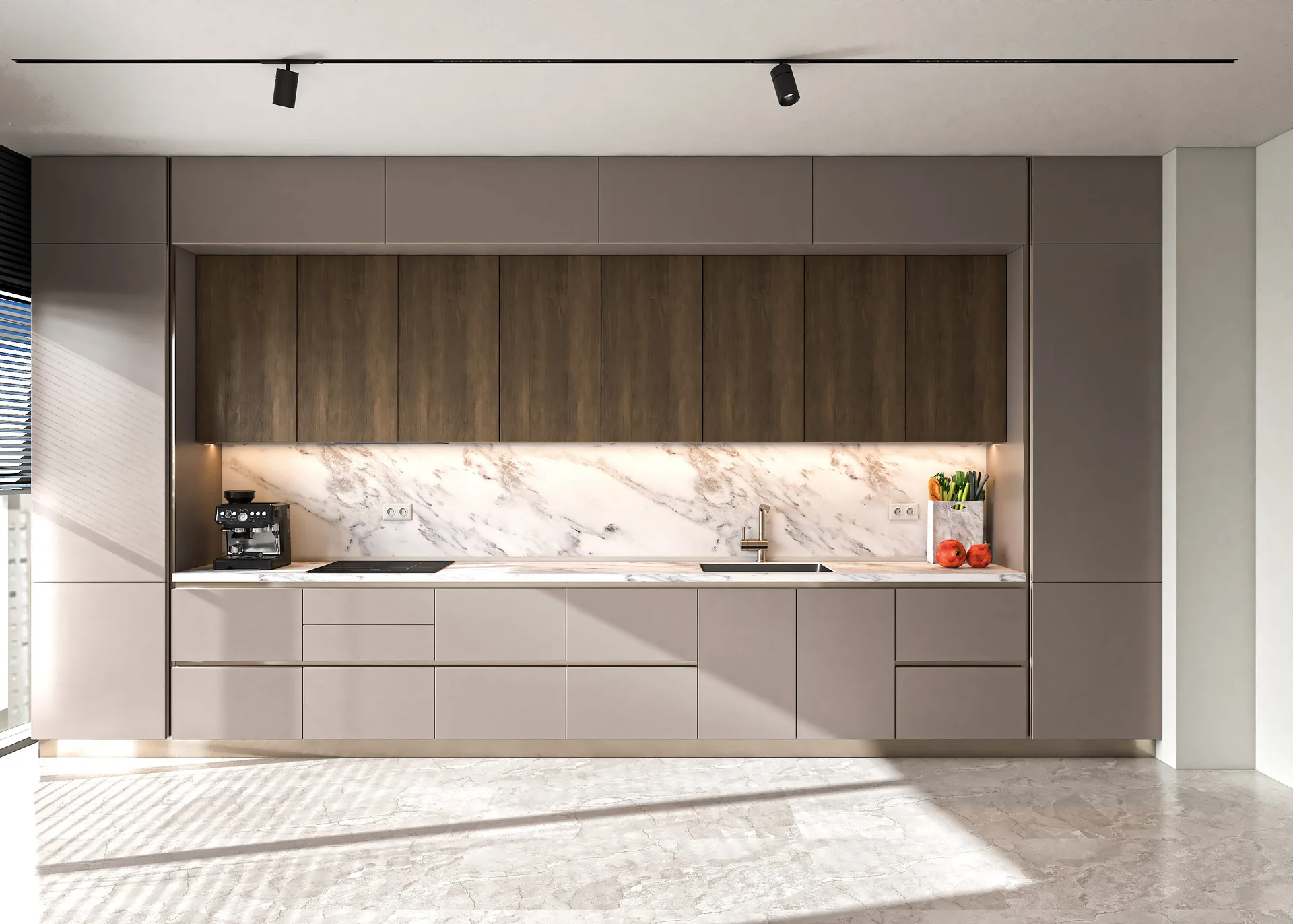 Gourmet Marble Kitchen