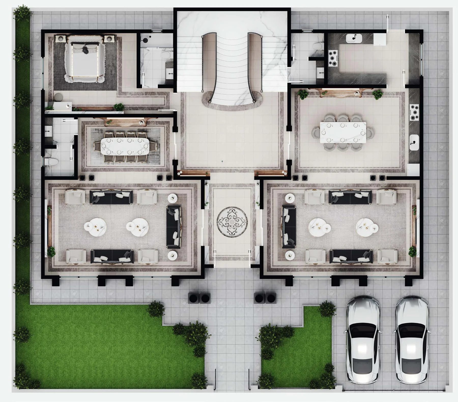 Type A Ground Floor Blueprint (290 m²)
