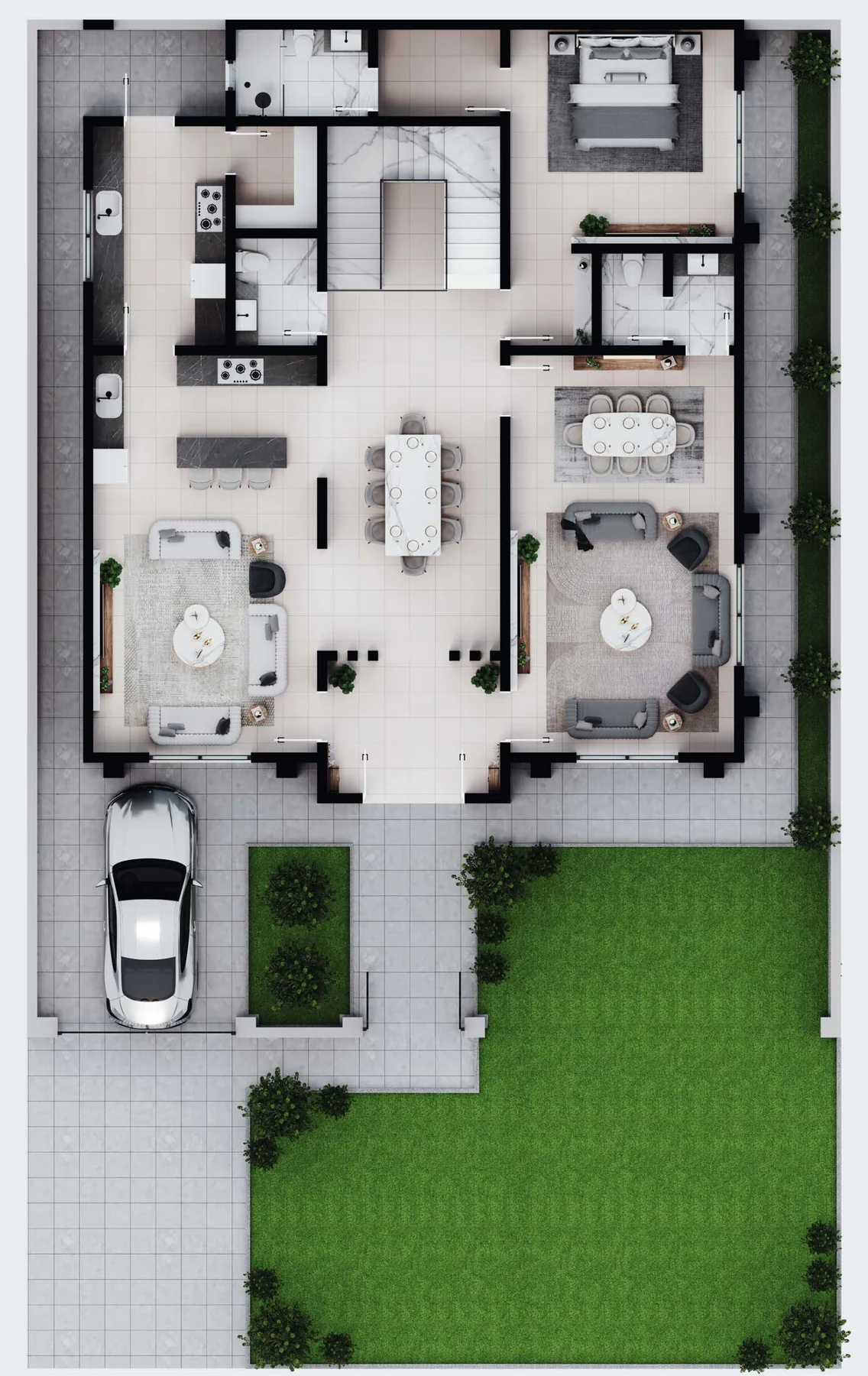 Type B Ground Floor Blueprint (188.5 m²)