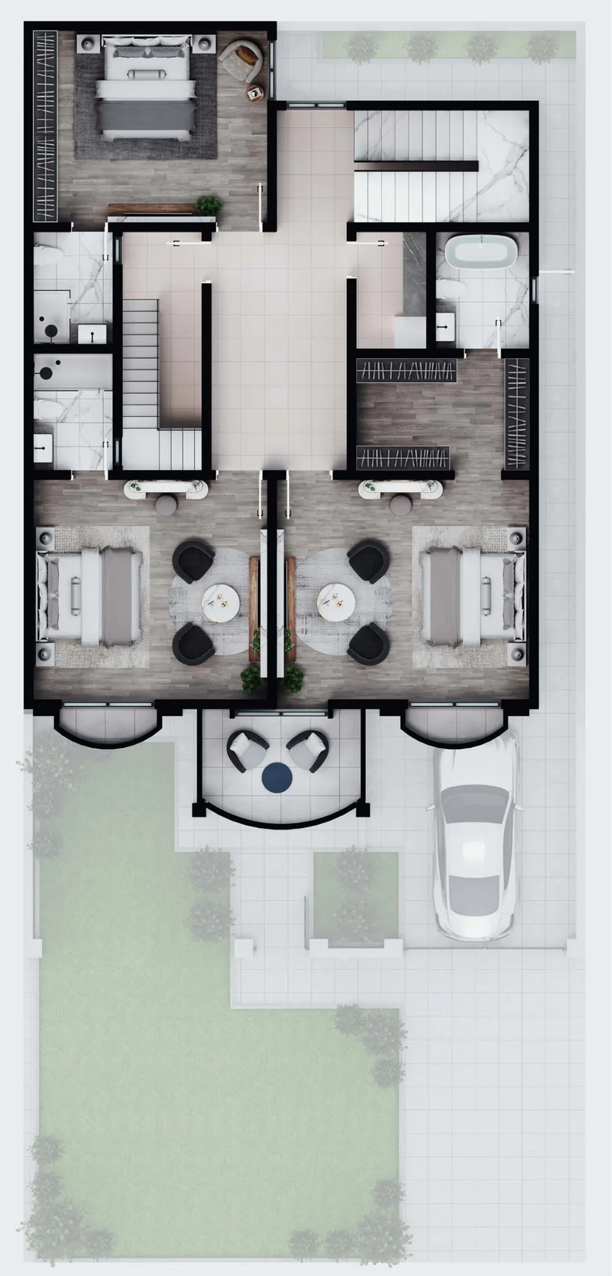 Type C First Floor Blueprint (181 m²)