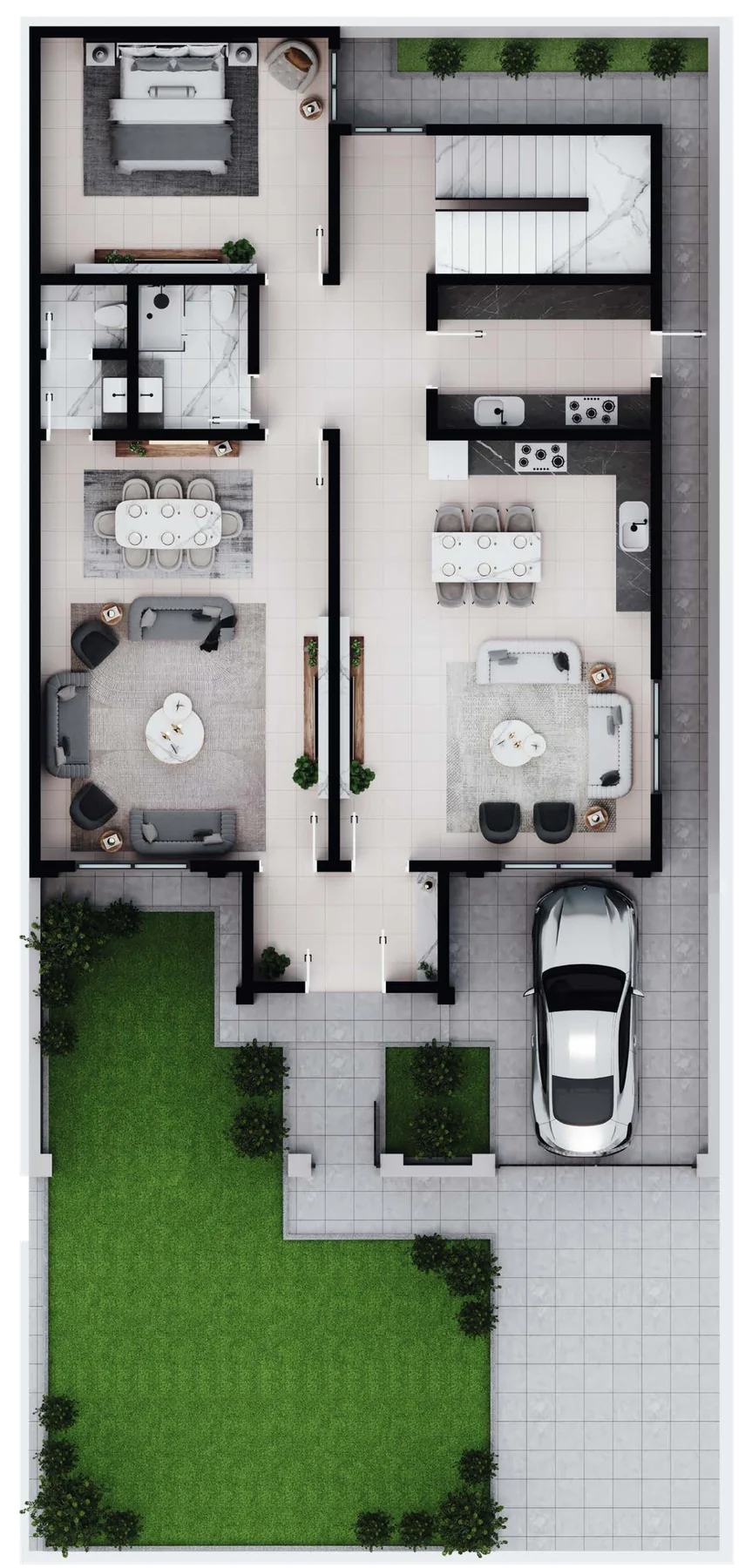 Type C Ground Floor Blueprint (182 m²)
