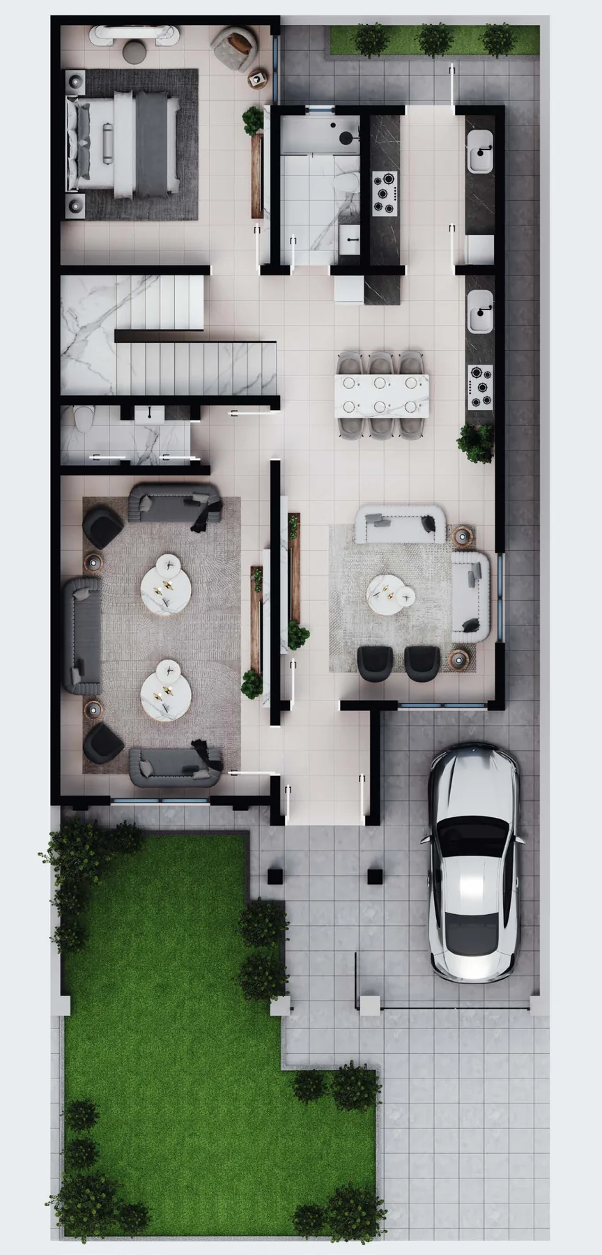 Type D Ground Floor Blueprint (169 m²)