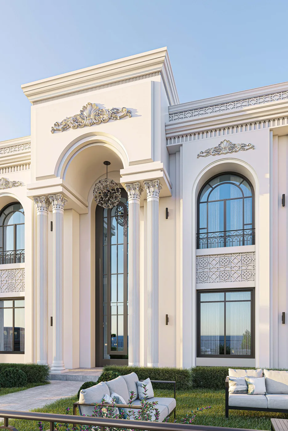 Grand Arched Colonnade & Portico